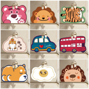 Thảm lau chân họa tiết - thấm hút tốt - chống trượt