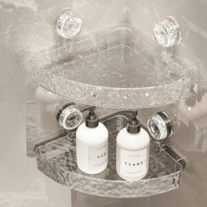 Kệ góc tam giác hút chân không để đồ nhà tắm