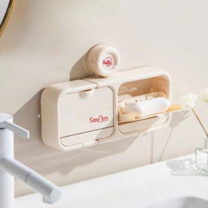 Hộp đựng xà phòng 2 ngăn treo tường chống nước