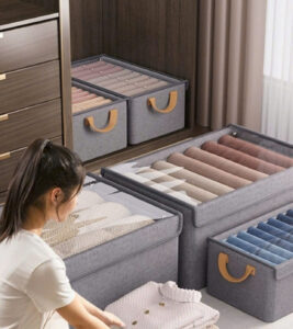 Hộp đựng đồ đạc, quần áo... có thể gấp gọn, dung tích 70lit