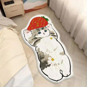 Thảm chân giường hình mèo cute 40x120cm