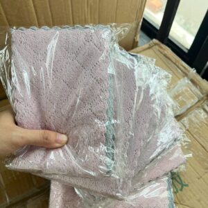 Combo 10 Cái Khăn Lau Chén Bát Đa Năng 2 Màu - Khăn Lau Bếp San Hô Siêu Mềm, Siêu Thấm, Khô Nhanh