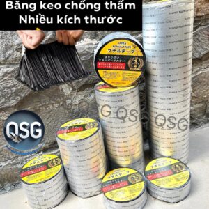 Băng keo chống thấm - keo gốc nhựa đường - Dán mái tôn, tường, máng xối, ban công,sân thượng...- Đủ size